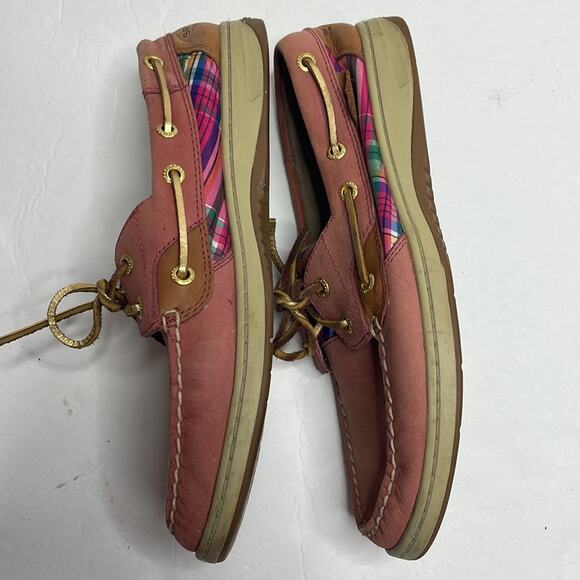 Sperry brown and plaid boat shoes - Picture 3 of 8